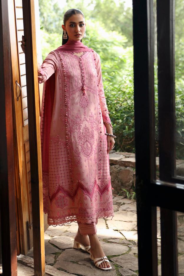 Qalamkar Qlinekari Linen Suits | 2024 | LM-12