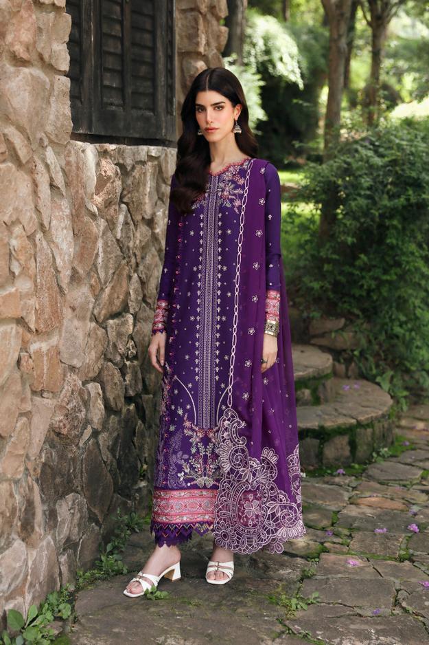 Qalamkar Qlinekari Linen Suits | 2024 | LM-15