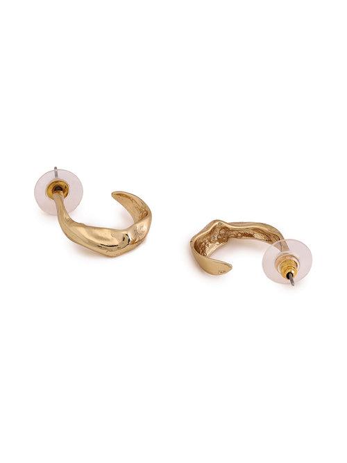 Priyaasi Mini Gold Plated Hoops Earrings