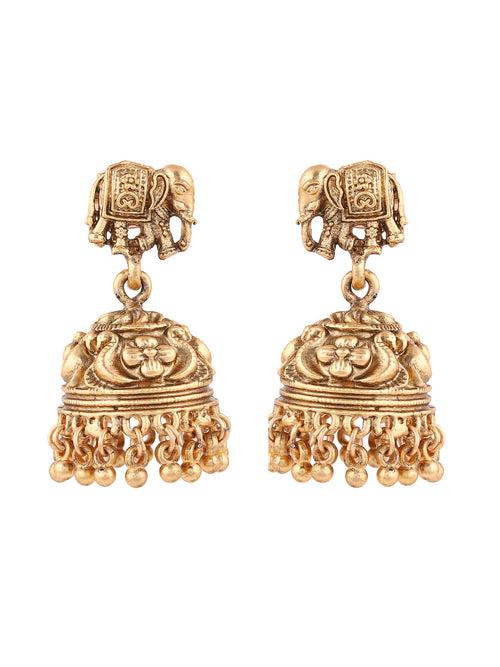 Priyaasi Temple Goddess and Elephant Jewellery Set