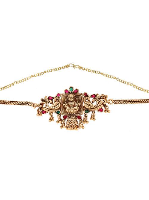 Priyaasi Goddess Temple Design Choker with Jhumkis