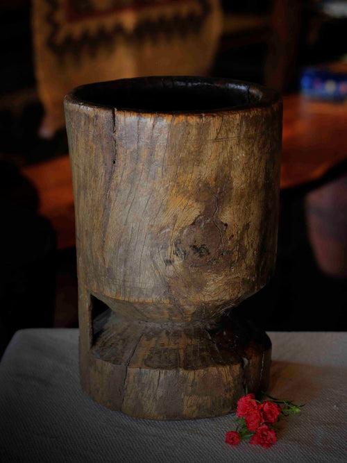 Antique Wooden Pot