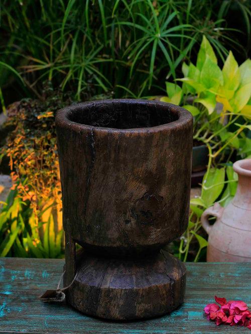 Antique Wooden Pot