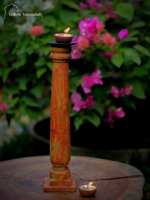 Wooden Candle Stand