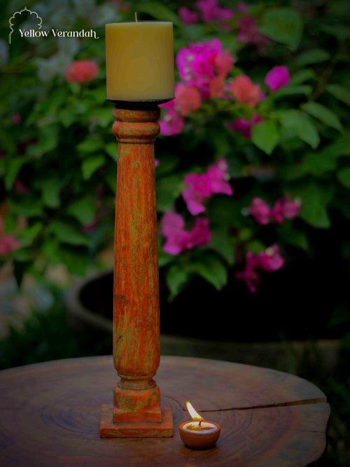 Wooden Candle Stand