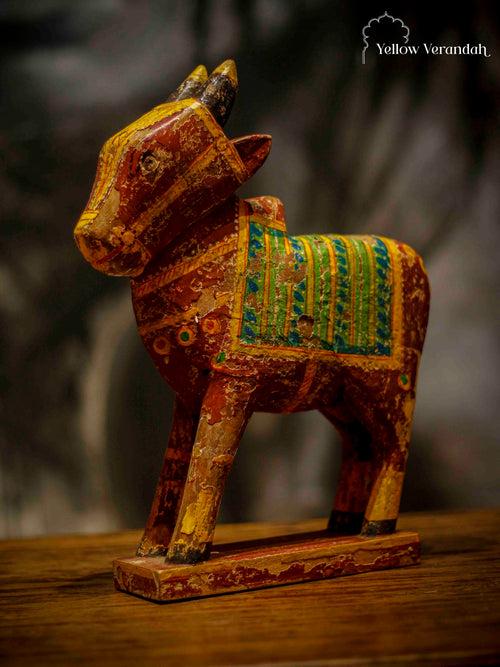 Antique Wooden Cow