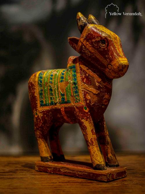 Antique Wooden Cow