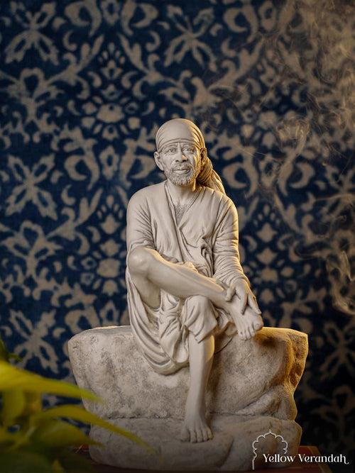 Marble Dust Sculpture - Sai Baba