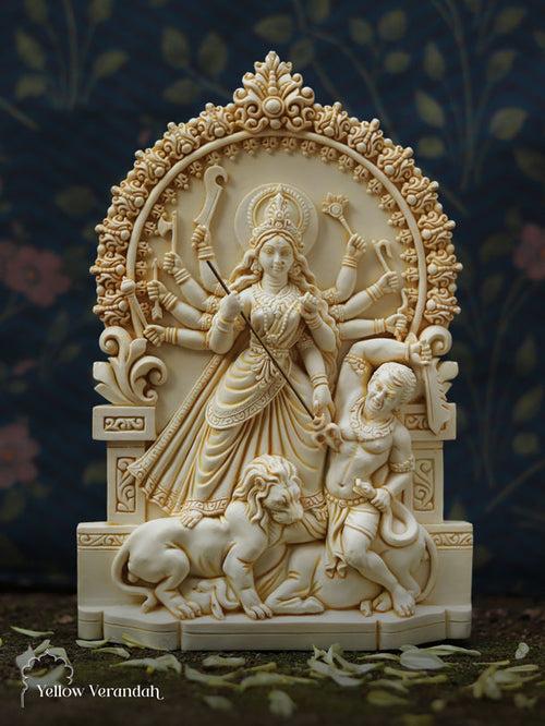 Marble Dust Sculpture - Durga Maa