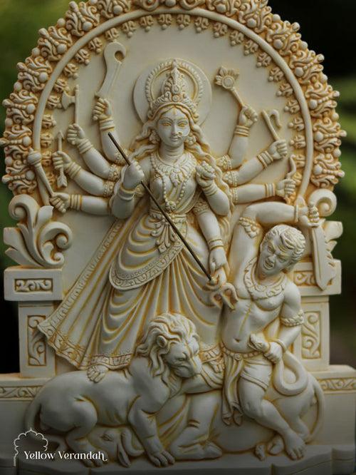 Marble Dust Sculpture - Durga Maa