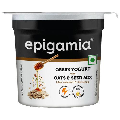 greek yogurt with oats & seed mix - 85 g