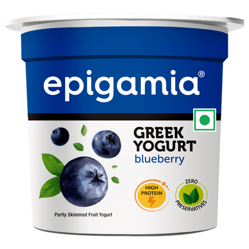 greek yogurt, blueberry - 85 gm