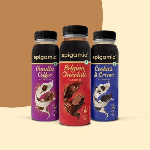 indulgence milkshakes, 180 ml each - pack of 3