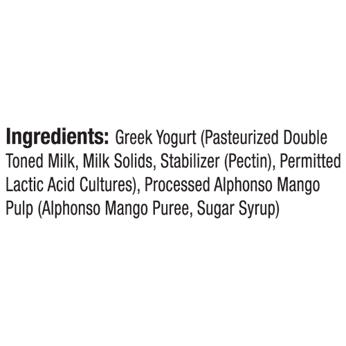 greek yogurt, alphonso mango - 85 gm