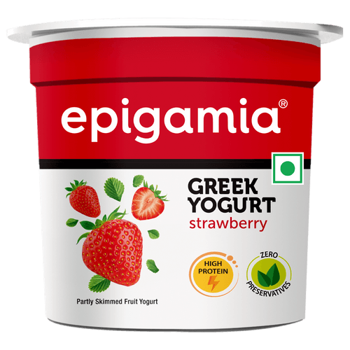 greek yogurt, strawberry - 85 gm
