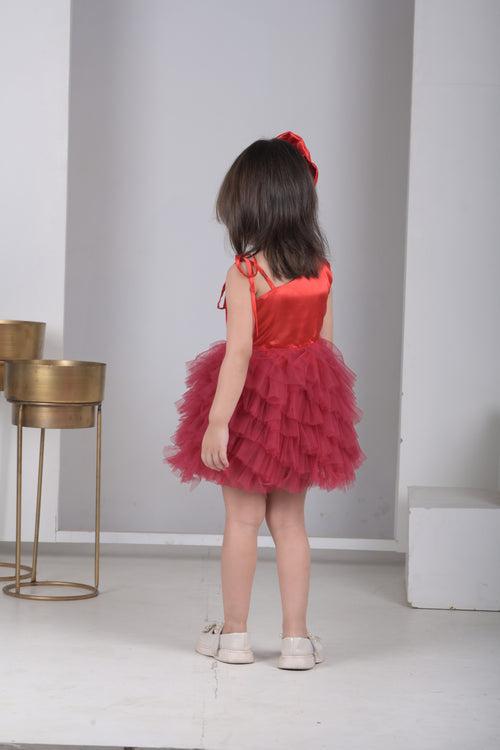 Scarlet Sway Ruffle Dress