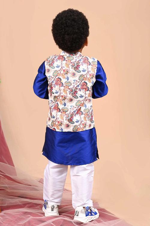 Little Melodies Kurta Set With Jacket