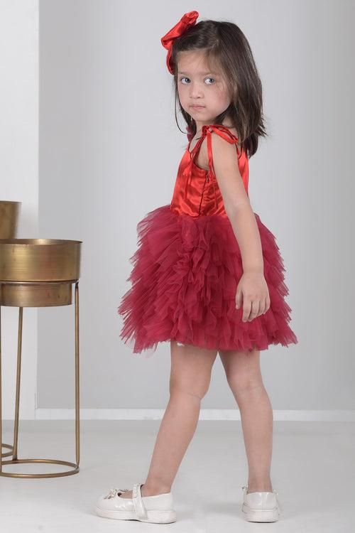 Scarlet Sway Ruffle Dress