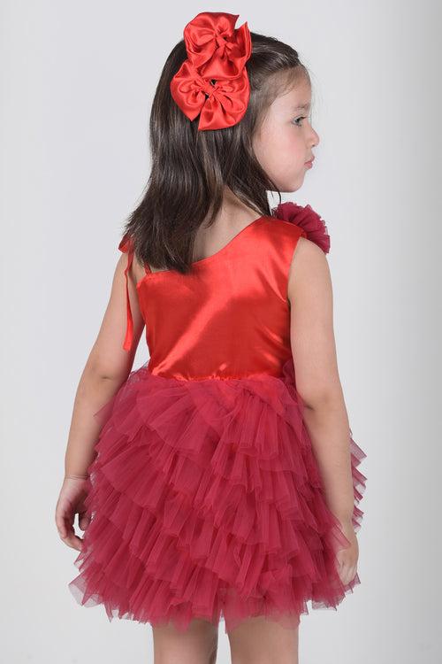 Scarlet Sway Ruffle Dress