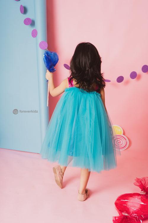 Berry Blue Tutu Dress