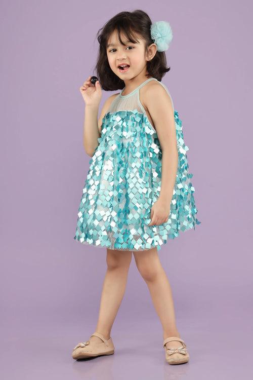 Blue Sparkler Party Dress