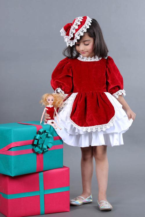 Elf Christmas Lace Dress