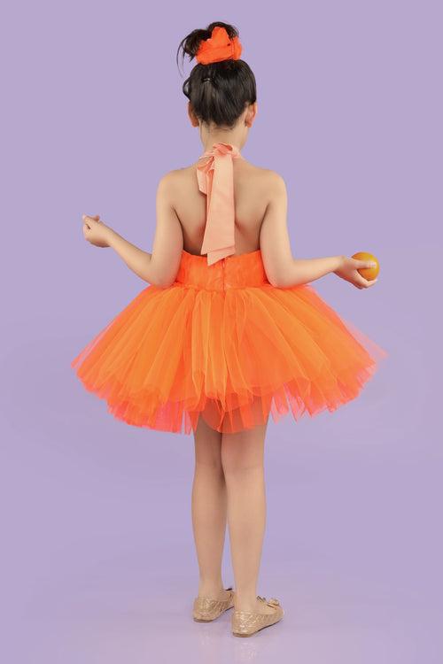 Orange Pulp Mini Dress