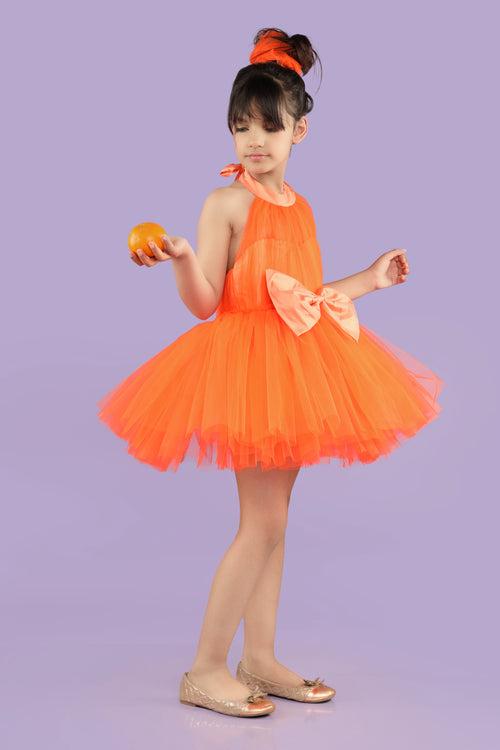 Orange Pulp Mini Dress