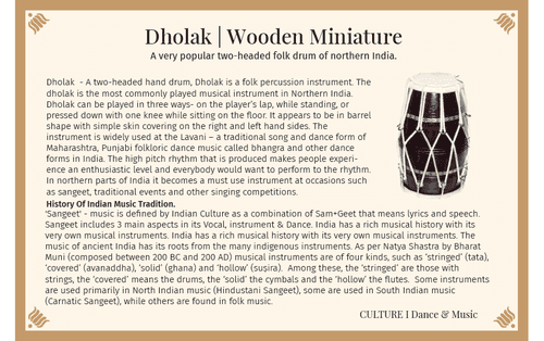 Dholak | Wooden Miniature