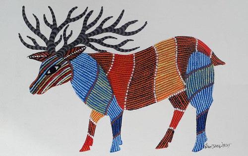 Forest Life - Gond Paintings