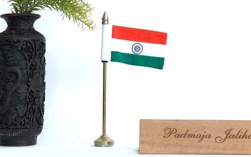 India Table Flag Small