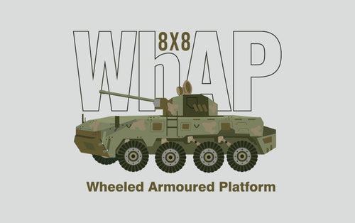 WhAP 8 x 8 Wheeled Armoured Platform | Fridge Magnet