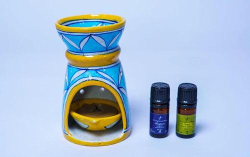 Meditation – Citrus + Camphor Essential Oils + Yellow Diffuser