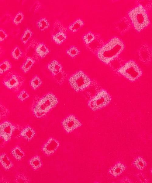 Magenta Bandhani Print Georgette Fabric