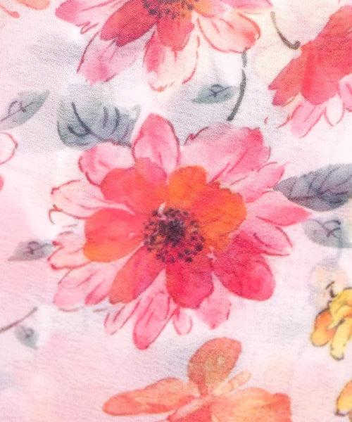 Baby Pink Color Floral Digital Print Georgette Fabric