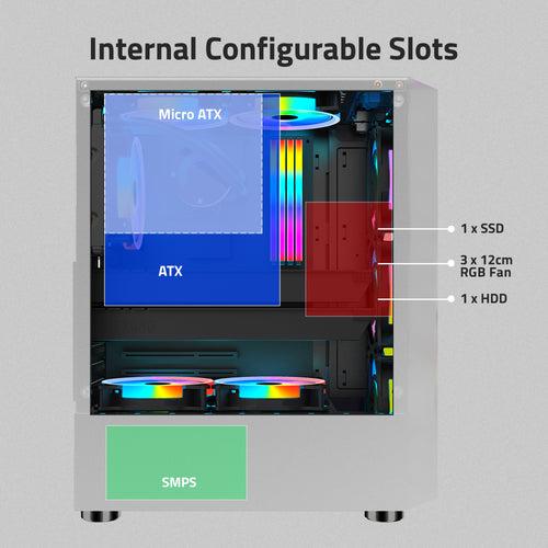 G8322W Computer Gaming Cabinet