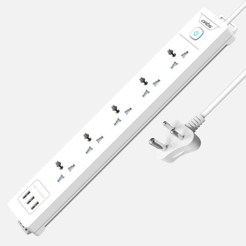 AR-5SS-USB 5 Universal Sockets Surge Protector & 3 USB with Single Switch