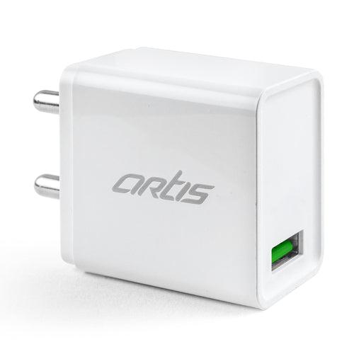 UQC100 QC3.0 Quick Wall Charger Adapter with i Cable(White)