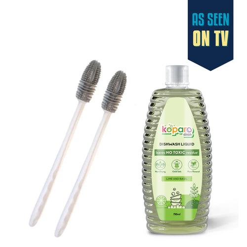 Combo | Dishwashing Liquid | Bottle Brush Pack of 2