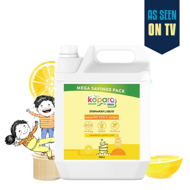 Natural Dishwashing Liquid - Orange - 5 litres