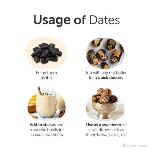 Dates Kimia - Purely Natural & Organic in 700g pack  - High Quality Unpitted extremely Soft & Juicy Dates with No Added Sugar, Flavour or Chemical Preservatives