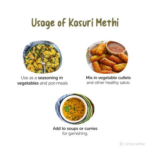 Kasuri Methi - Fenugreek Leaves Dried 50g -  Purely Natural & Organic herb without Adulteration-No Added Chemical Preservatives