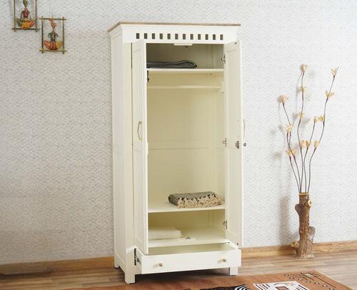 Alexandria Solid Wood Wardrobe Two Drawer Two Door