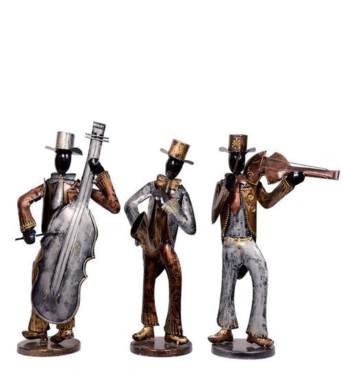 Musician (Set of 3) Iron Human Figurine