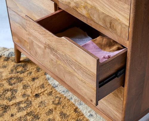 Bressels Solid Wood Chest of Drawer Storage