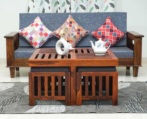 Cuttack  Coffee Table with 4 Stools