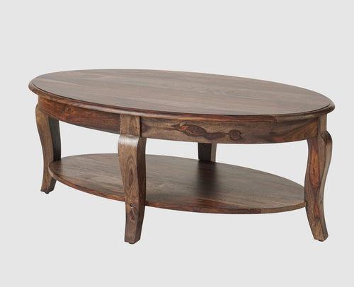 Denmark Sheesham Wood Oval Coffee Table