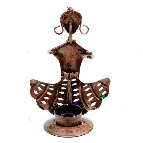 Handpainted Musician Metal Human Figurine