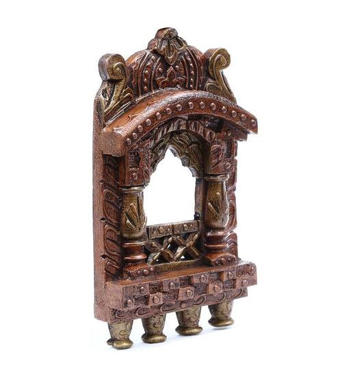 Solid Wood Jharokha in Copper Colour.
