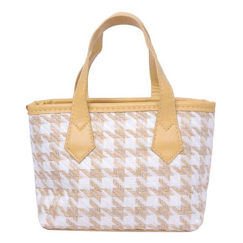 Houndstooth Pattern Handbag